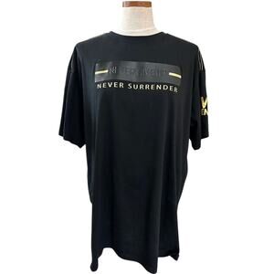 CR24 Bordo Cromato Never Surrender Reflective Black Tee 3XL Streetwear Urban
